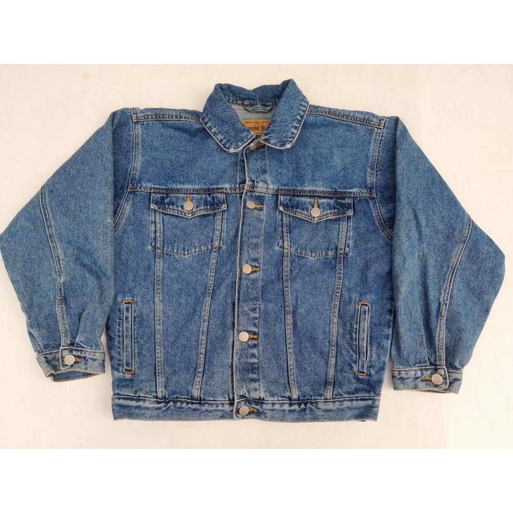 Genuine Blues Jeanswear Women's Blue Denim Jacket Size 12 (L) With Pockets